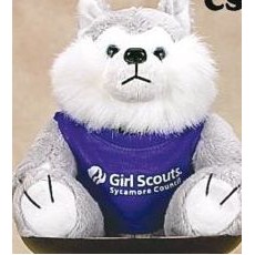 Continental Series Husky Stuffed Animal w/Shirt (6")