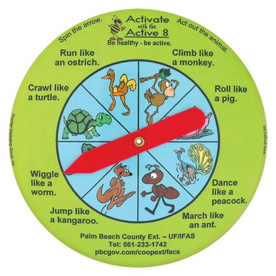 6" Round Spinner Button