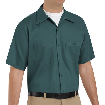 Red Kap® Men's Short Sleeve Wrinkle-Resistant Cotton Work Shirt