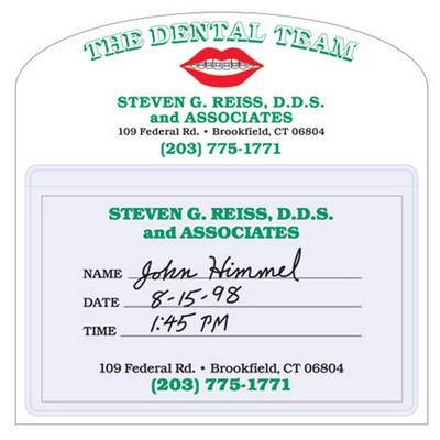 Magnetic Appointment Holder w/Rounded Top (4"x4")