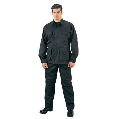 Black Rip-Stop B.D.U. Pants (Long Length)
