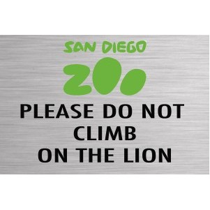 Deluxe Custom Plastic Sign (0 to 10 Sq. Inch)