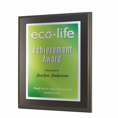 Black Panel Direct Plaque (9"x12")