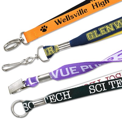 5/8" Woven 2Tone Polyester Custom Lanyards