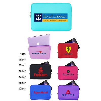 Promotek iBank® Neoprene Sleeve Zippered Case for 17.7" Laptop Notebook Tablet (Navy Blue)