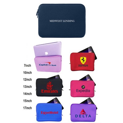 Promotek iBank® Neoprene Sleeve Zippered Case for 17.7" Laptop Notebook Tablet (Blue)