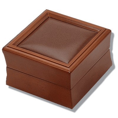 Brown Wood/Leather Watch/Bangle Box