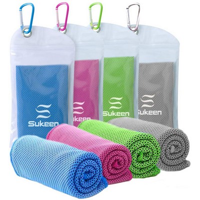 Cooling Towel w/Zip Pocket and Carabiner