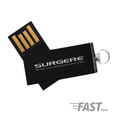Willowbrook Black Aluminum Swivel USB-4G