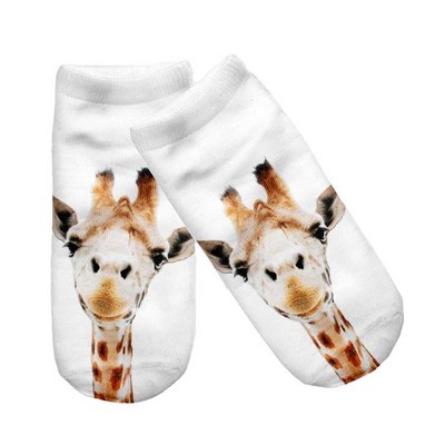 Low Cut Unisex Short Socks - Giraffe