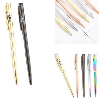 Press metal ballpoint pen