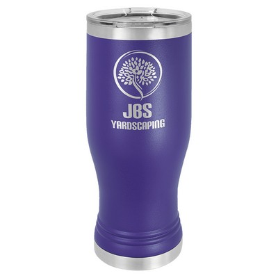 Purple Polar Camel™ 20 oz Pilsner Tumbler with Clear Lid