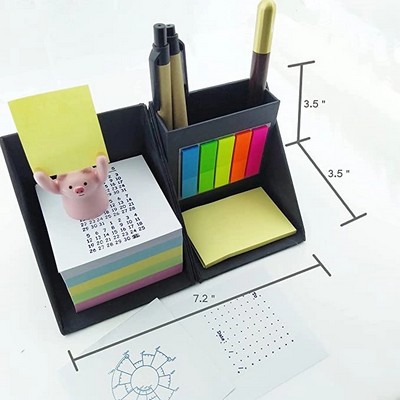 Sticky Notes Cube With A Pen Holder