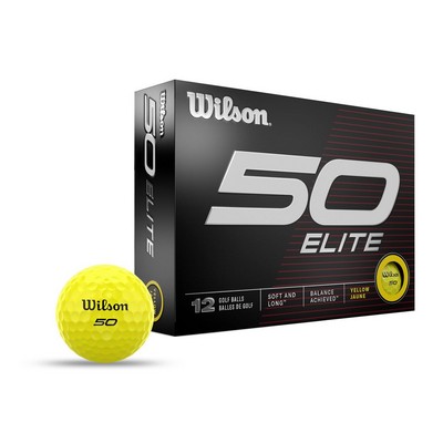 Wilson® Staff 50 Elite Yellow Golf Balls