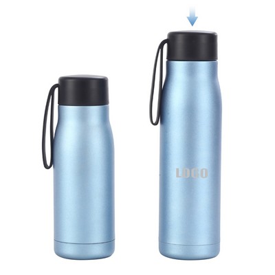 550ml Stainless Steel Cup with Double Wall Insulation and Portable Band Lid