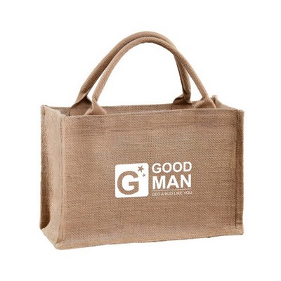 Three-Dimensional Linen Tote Bag(18.1"Wx14.2 "Hx8.7"T)