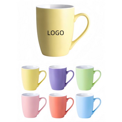 11oz Minimalist Ceramic Drum Shaped Cup