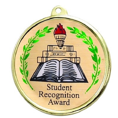 2 ¼" TM Series Academic Medal w/Student Recognition Award Mylar Insert