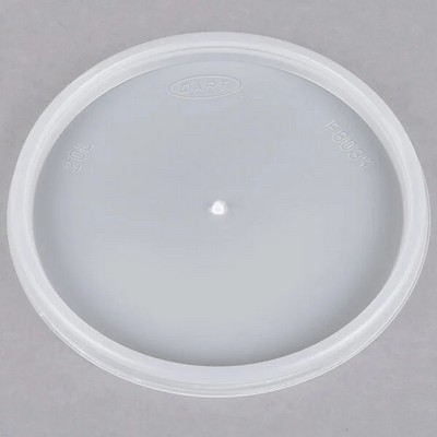 24 Oz. Foam Food Container Lid, Flat