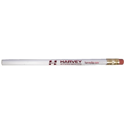 Jumbo red lead pencil, eraser, assorted colors, screen printed