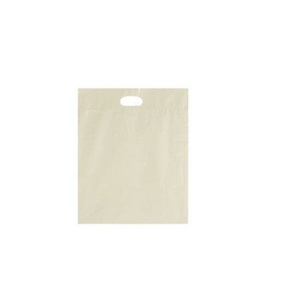 2.0 Mil Low Density Poly Fold Over Die Cut Tinted Merchandise Bag (17"x21")