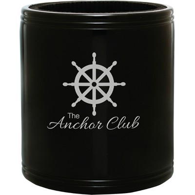 Metal Beverage Holder with Insulated Foam Interior, Black