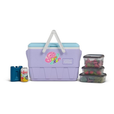 25 Qt. Igloo® Retro Picnic Basket Cooler