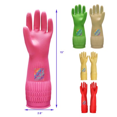 Rubber Dishwashing Gloves