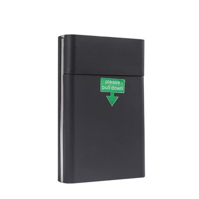 Plastic Cigarette Case with Pull Down Off