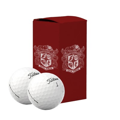 Titleist® Pro V1 Golf Ball in Custom Two Ball Sleeve