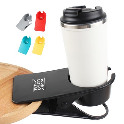 Desk Edge Cup Holder Clip Beverage Clamp