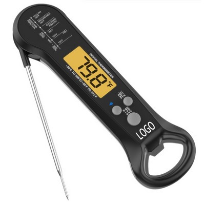 Foldable Food Thermometer W/ Integrated Hanging Handle
