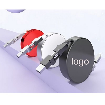 Retractable PD 240W 6 in1 Type-C Charging Cable
