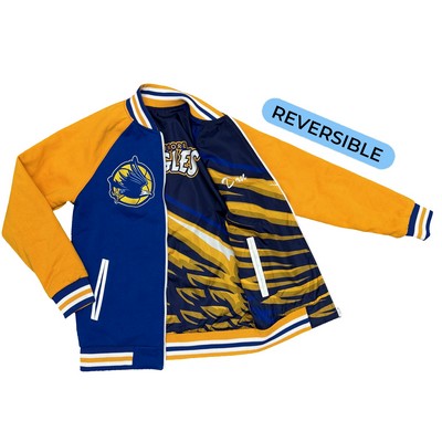 Build Your Own Reversible Varsity: Cotton/Nylon Zip Closure
