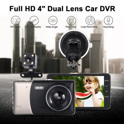 Full HD 4.0 Inch IPS Screen Car Dash Camera