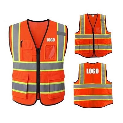 Reflective Mesh Safety Vest for Adults