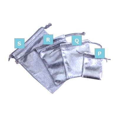 Silver Metallic Pouch (3"x4")