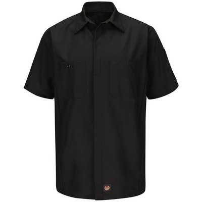 Red Kap® Short Sleeve 2-Tone Crew Shirt
