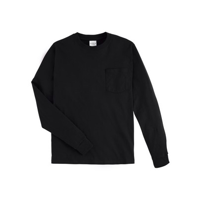 Hanes® Authentic Long Sleeve Pocket Tee