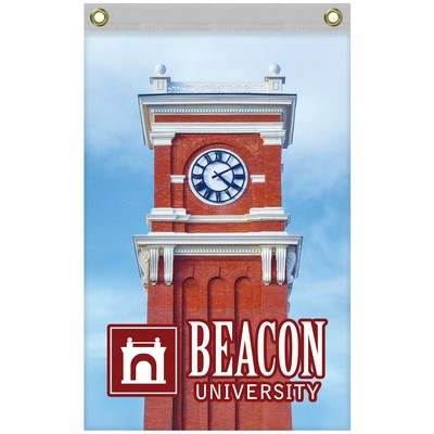 2' x 3' Promotional Polyester Single Reverse Vertical Flag