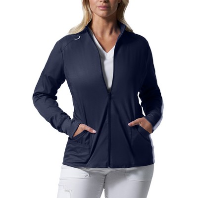 Landau - ProFlex - Women's 3-Pocket Mock Neck Zip-Front Jacket