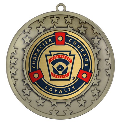 Star Medal - Eclipse " Holder Medal - Antique Bronze, 3"