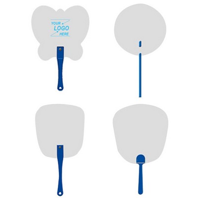 White Plastic Hand Fan