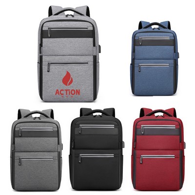 Business Laptop Backpack&USB Charging Port