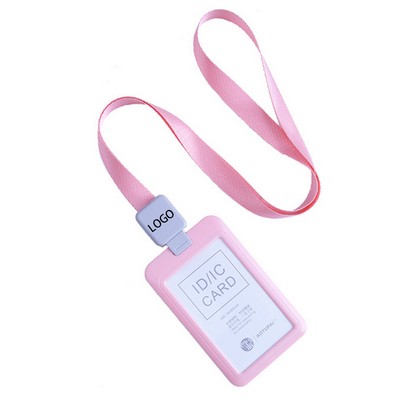 Square Retractable ID Badge Holder