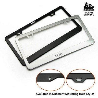 Stainless Steel License Plate Frame – Custom Shape Available