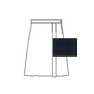 A+ Uniforms - Girls' Pocketless Blend Plaid Skort