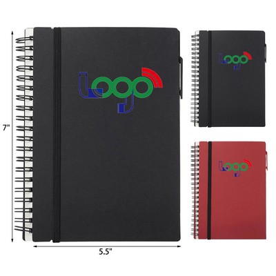 Spiral Notebooks with Elastic Closure