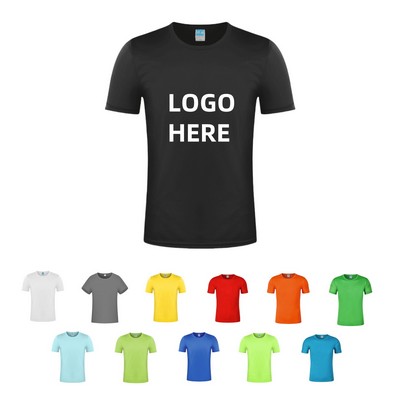 Unisex Polyester Short-Sleeved T-shirt