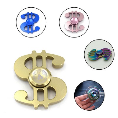 Dollar Shape Relieve Stress Metal Fidget Spinner